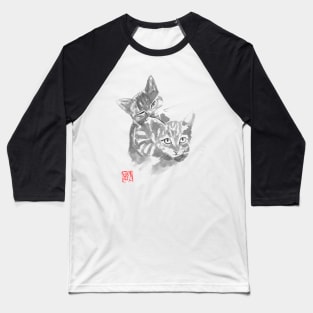 CAT AND MOM Baseball T-Shirt